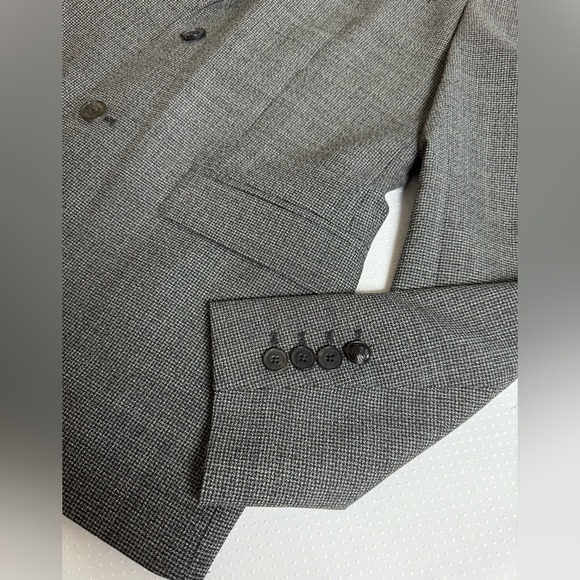 NWT The Kooples Gray Checkered Mens Blazer. Size FR 44, US XS - Picture 5 of 14